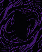 Vibrant Purple Swirl Art Rug