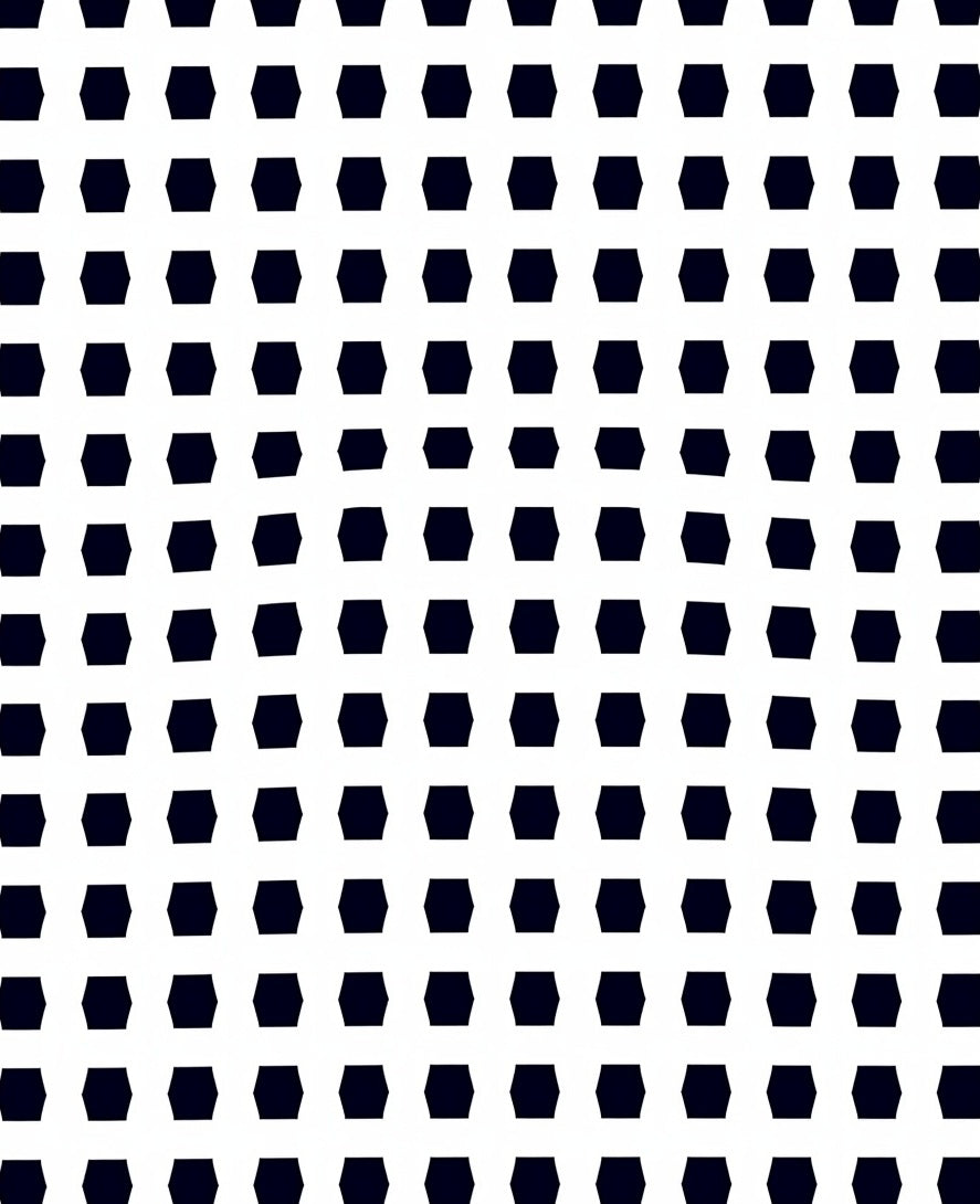 Modern Dark Hexagon Grid Rug