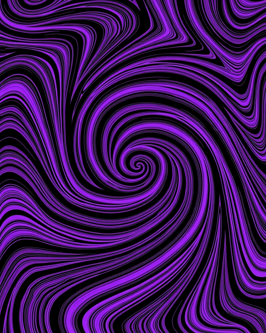 Vibrant Purple Swirl Abstract Rug
