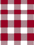 Crimson White Buffalo Checkered Rug