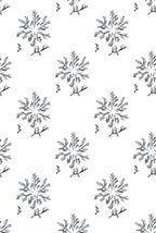 Gray Floral Branch Bird Art Rug