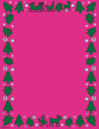 Festive Green Christmas Border Rug