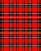 Classic Red Black Yellow Tartan Plaid Rug