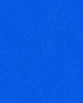 Vibrant Royal Blue Abstract Swirl Rug