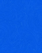 Vibrant Royal Blue Abstract Swirl Rug