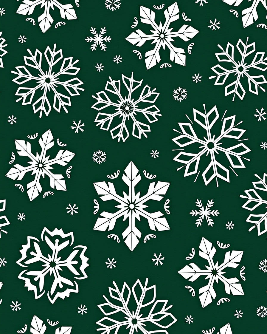 Winter White Snowflake Christmas Rug