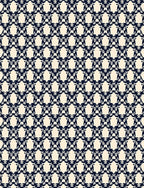 Elaborate Navy Ivory Lattice Rug