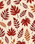Crimson Autumn Leaf Medley Rug