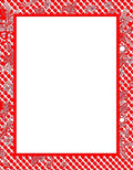 Bold Red Floral Lattice Rug