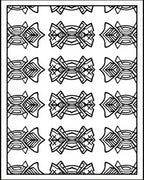 Black White Symmetrical Intricate Abstract Rug