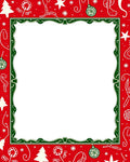 Festive Red Holiday Whimsy Rug