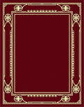 Crimson Gold Ornate Border Rug