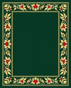 Gold Yellow Berry Holly Border Rug