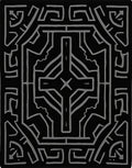 Geometric Black and Gray Profile Rug
