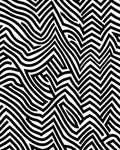 Abstract Black White Woven Lines Rug