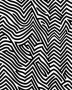 Abstract Black White Woven Lines Rug