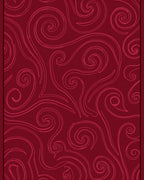 Crimson Swirl Vine Art Rug