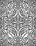 Black White Swirl Organic Abstract Rug