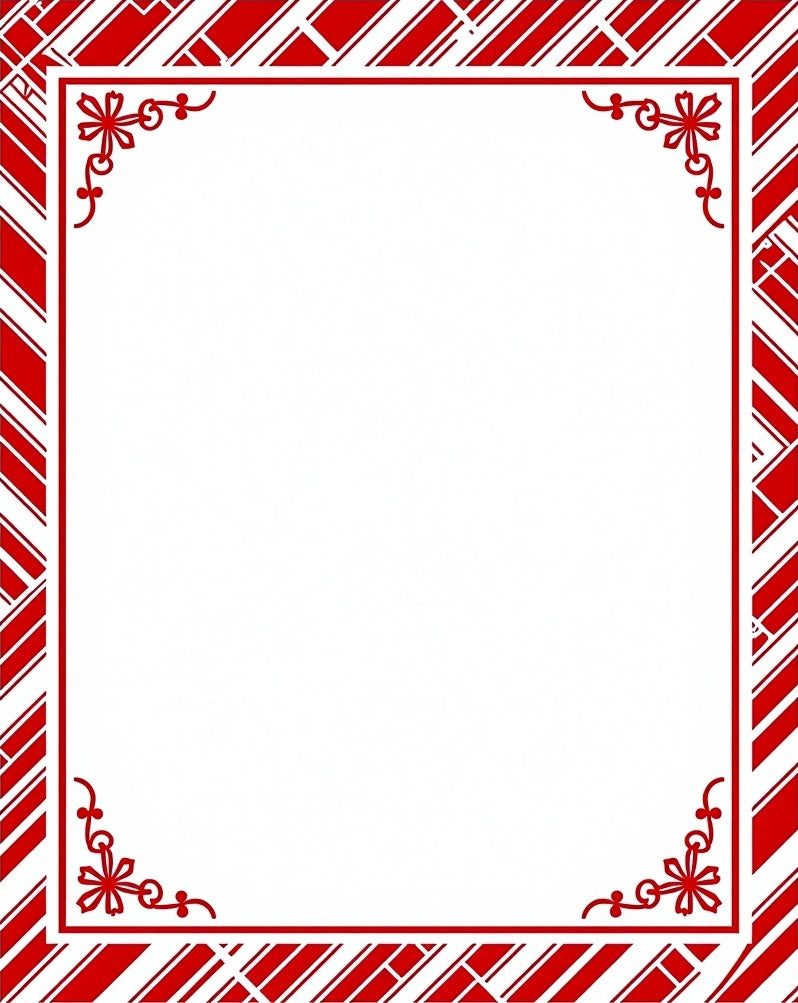 Bold Red Diagonal Stripe Border Rug