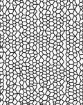 Abstract Black Mesh Mosaic Rug