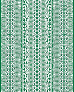 Emerald Green Organic Stripe Rug