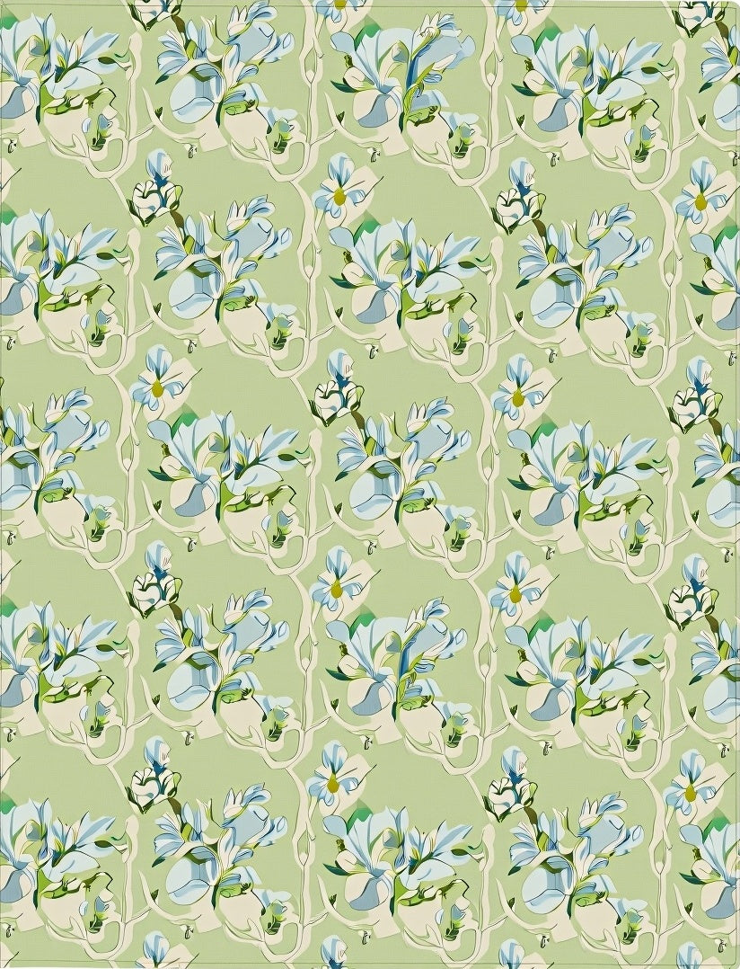 Soft Pastel Floral Vine Arrangement Rug