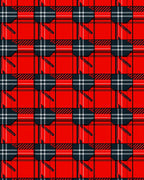Red Tartan Plaid Checkered Rug