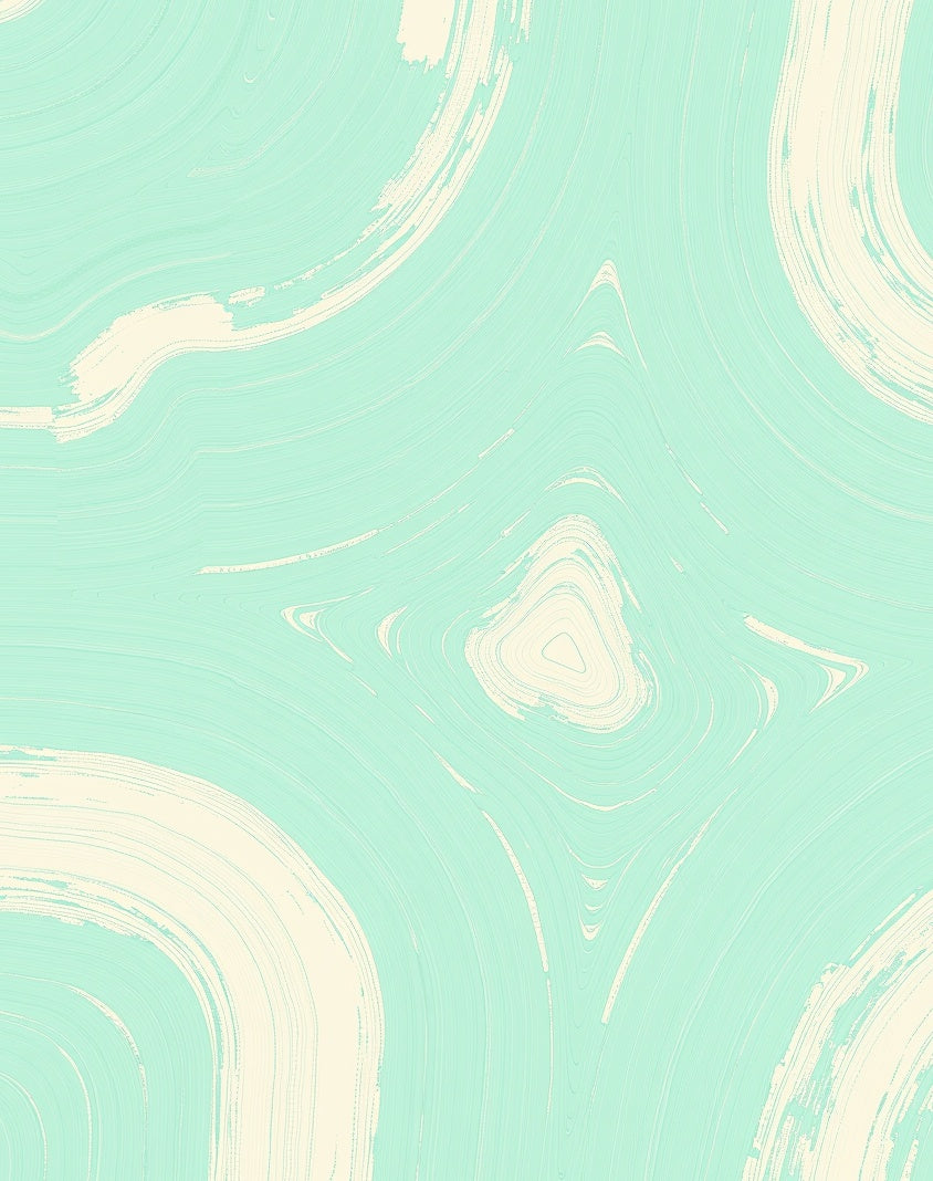 Serene Mint Swirl Fluidity Rug