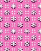 Pink Snowflake Medallion Repeat Rug