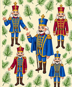 Whimsical Nutcracker Soldier Floral Rug