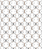 Abstract Hexagonal Circuit Board White Rug