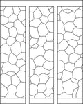 Mosaic White Irregular Cells Rug
