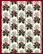 Vintage Holly Berry Garland Repeat Rug