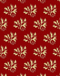 Crimson Branches Leafy Vine Rug