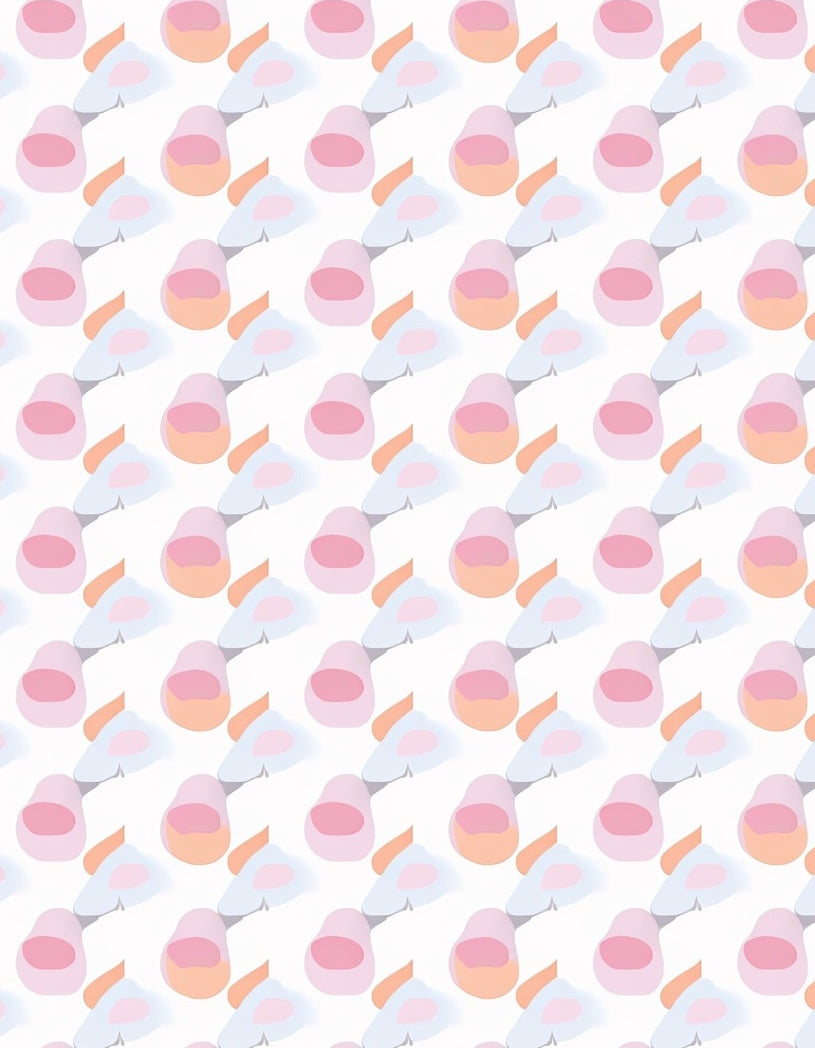 Soft Pastel Cloud Droplet Arrangement Rug