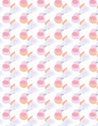Soft Pastel Cloud Droplet Arrangement Rug