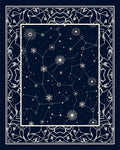 Navy Constellation Celestial Mandala Rug