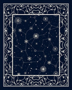 Navy Constellation Celestial Mandala Rug