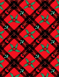 Red Black Plaid Holly Accent Rug