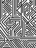 Sharp Labyrinth Line Art Rug
