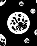 Monochrome Whimsical Celestial Orbs Rug