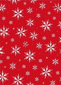 Red White Snowflake Winter Holiday Rug