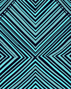 Aqua Blue Chevron Stripes Rug