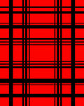 Bold Red Tartan Check Rug