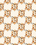 Modern Earthy Tone Abstract Blossom Rug