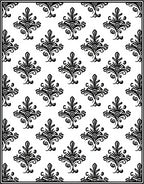 Classic Black Damask Floral Medallion Rug