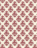 Crimson Damask Floral Ornate Rug