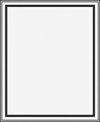 Classic Black Striped Border Rug