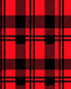 Bold Red Buffalo Plaid Squares Rug