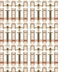 Sophisticated Beige Geometric Grid Rug